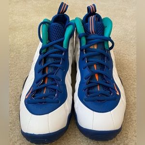 Nike Little Posite Pro GS Foamposite Blue Green 644792 404 Sz 7Y